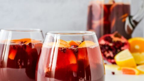 Nonalcoholic Spiced Elderberry Sangria